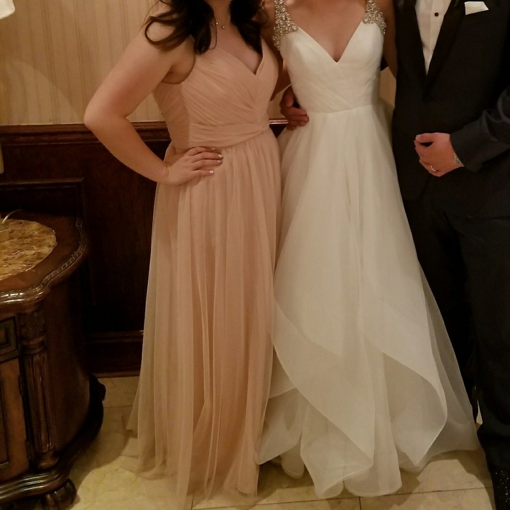 Size 12 Amsale pink bridesmaids dress